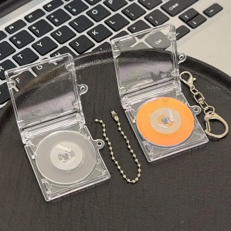 10pcs NFC Functional CD Disc Key Chain Mini CD Case Keychain Peripheral Commemorative Album Key Holder For DIY Backpack Pendant view 4