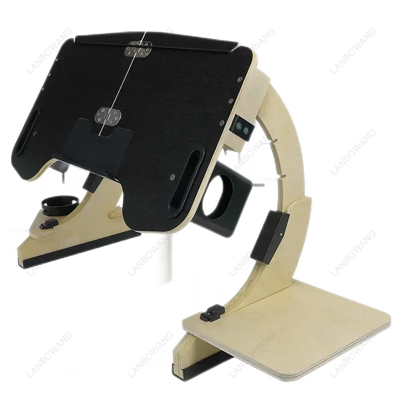 Aluminum Alloy Folding Lap Desk Adjustable Ergonomic Laptop Bed Table Home Office Standing Computer Desk view 6