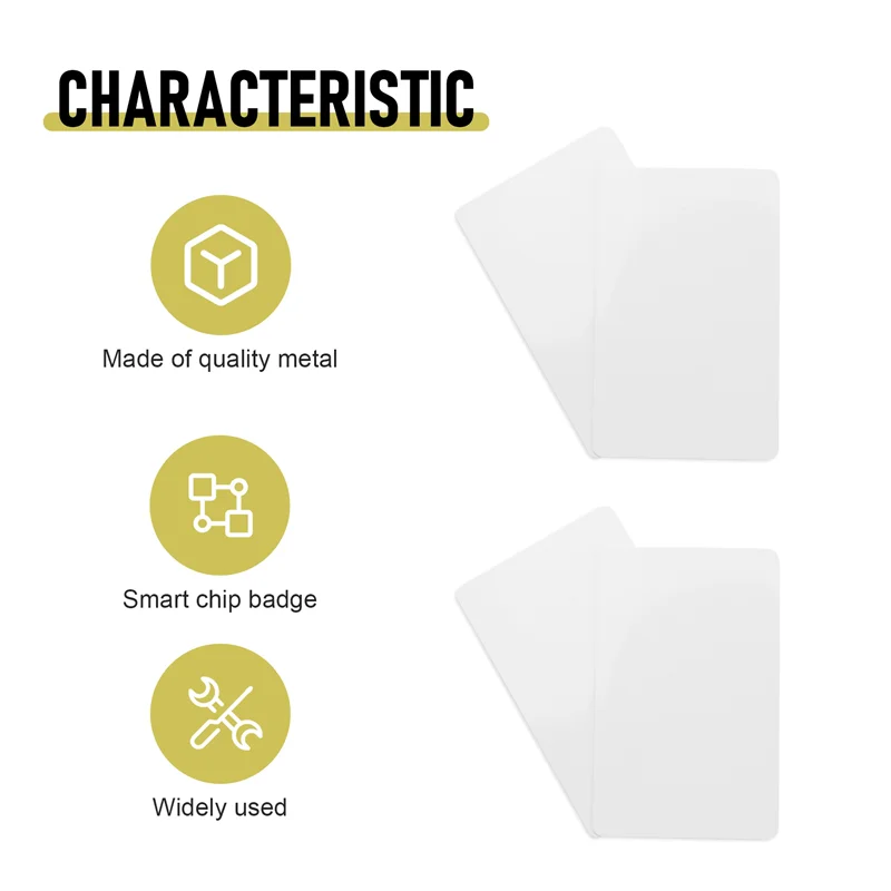 

【Limited-Stock!】10PCS RFID Nfcsmart Chip Badge Clone 0 Sector Writable Tag UID Access Control Thin Card 13.56Mhz Rewritable Copy