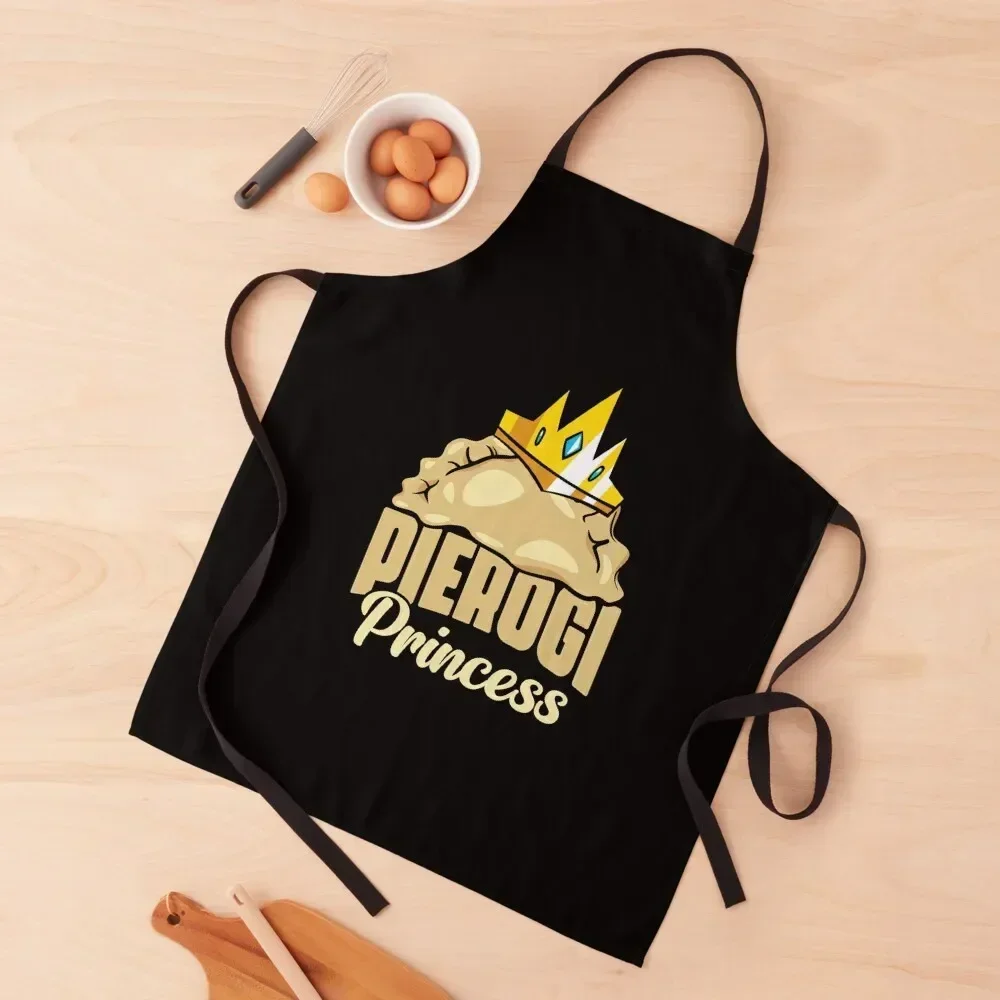 

Pierogi Princess Polish Food Cuisine For Poland Dumpling Fan Apron Home Supplies Chef Accessory Apron