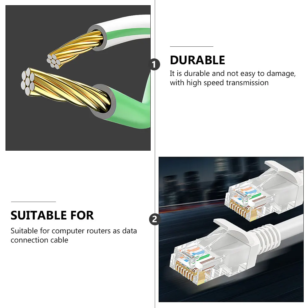 

Network Cable LAN Ethernet Ultrathin Router Supplies Internet Broadband Heavy Duty Connection Cat5e