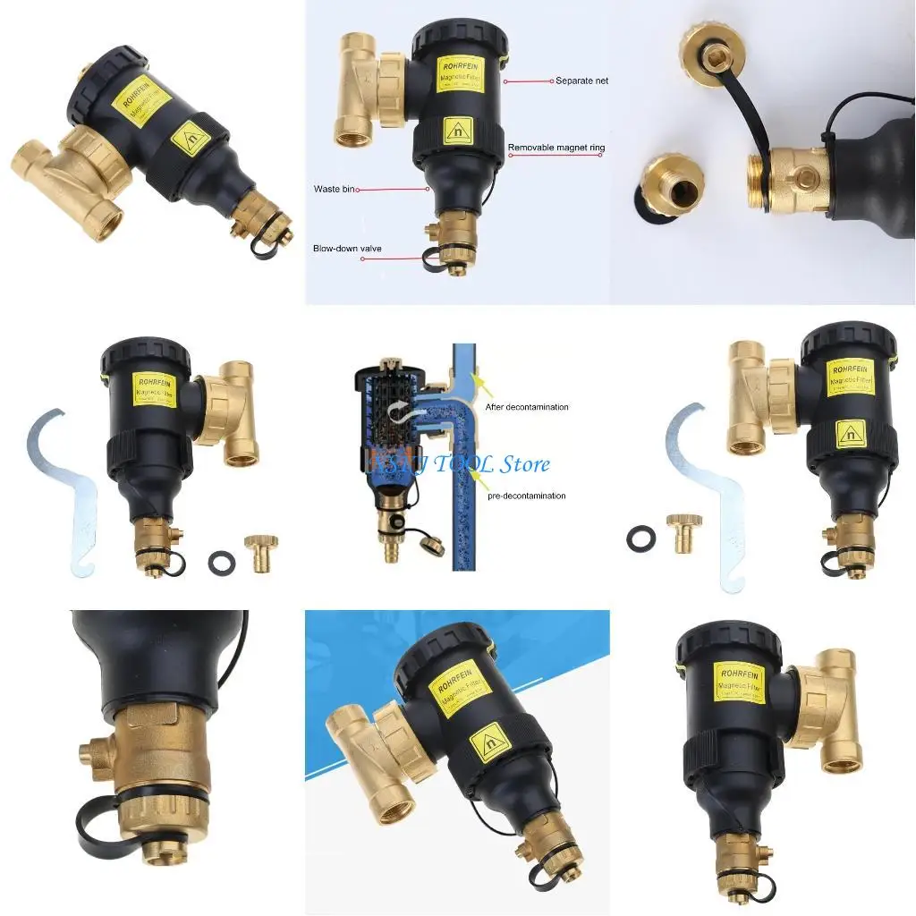 

L8RC Brass Dirt Remover Floor Heating Boiler Systems Filter