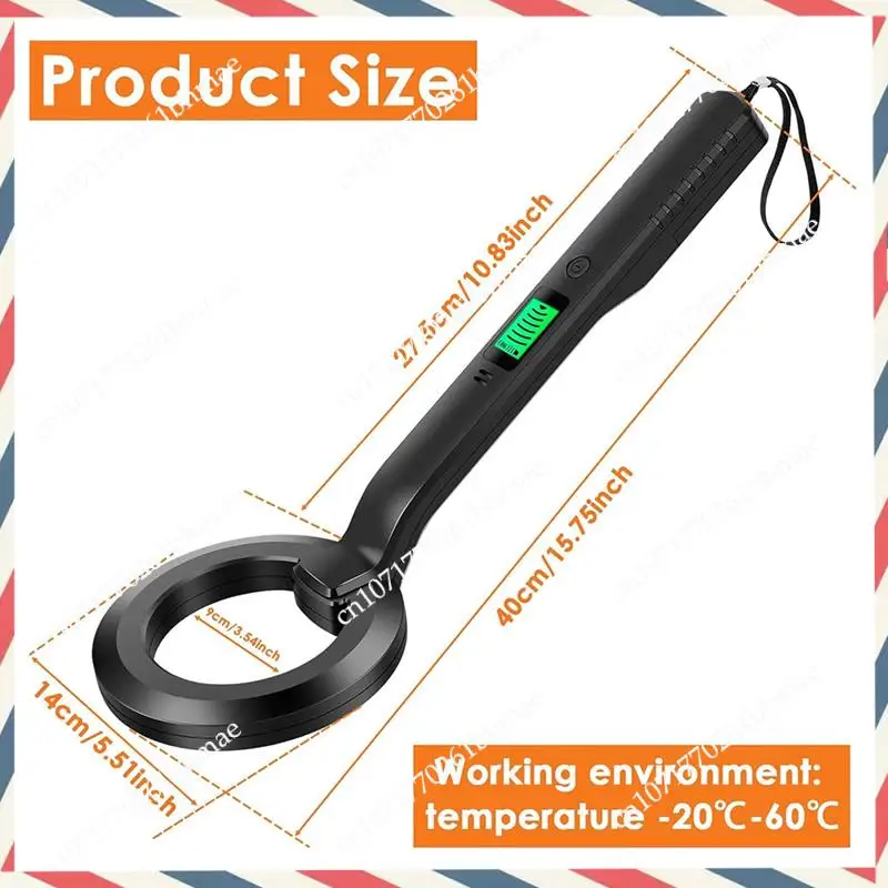-A21Z Metal Detector, rilevatore con acustico e avvisi 360 °   Rilevatore di tesori per metal detector portatile con scansione per oggetti metallici