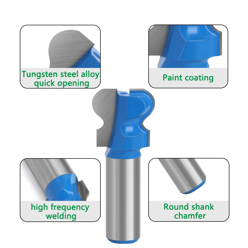 Imagem -06 - Duplo Finger Router Bits para Madeira Industrial Grade Fresa Ferramentas para Carpintaria Mc03190 12 mm Shank 12.7 mm