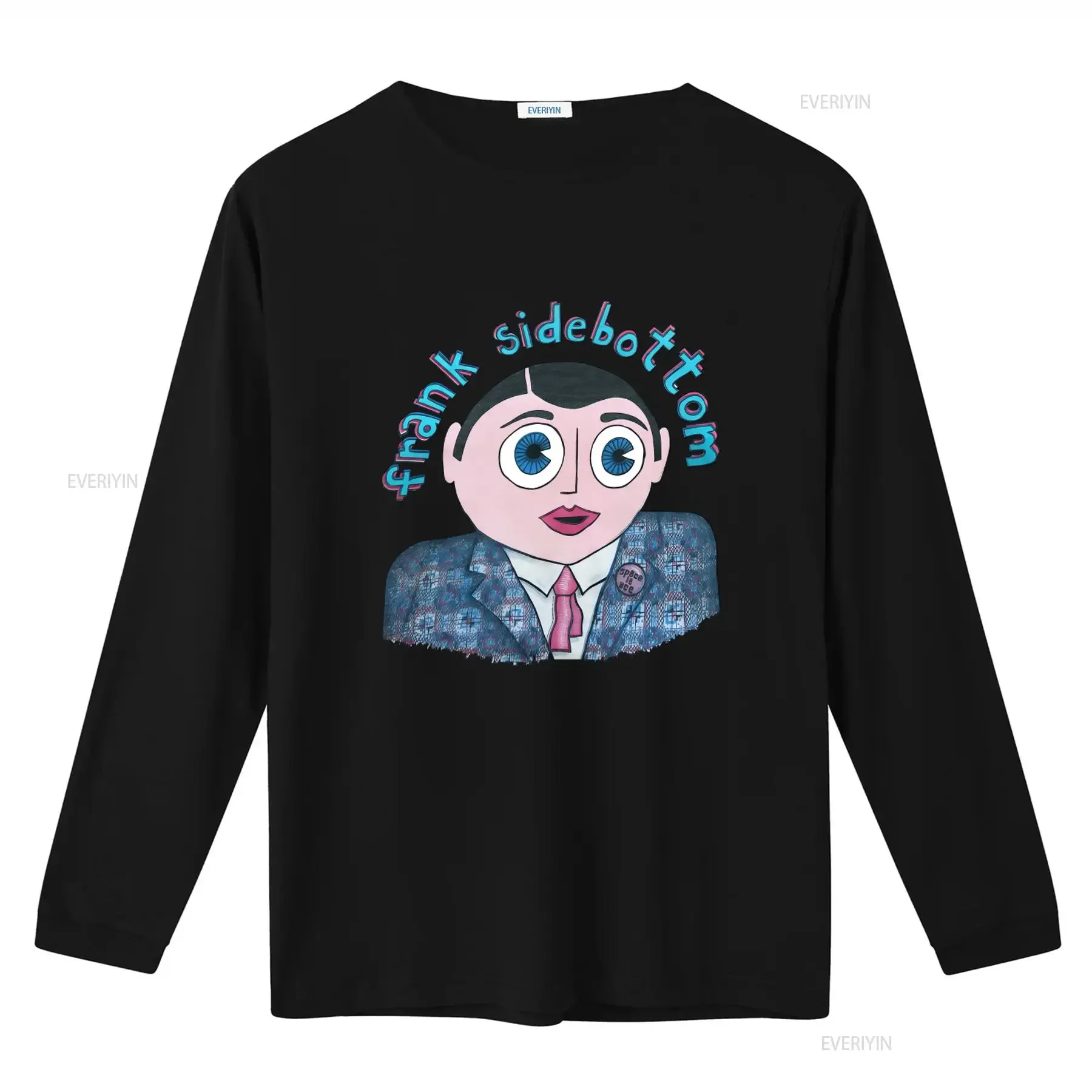 1980s Frank Sidebottom Space is Ace British Comedy T Shirt for  vintage Washed Versatile Comfortable homme streetwear