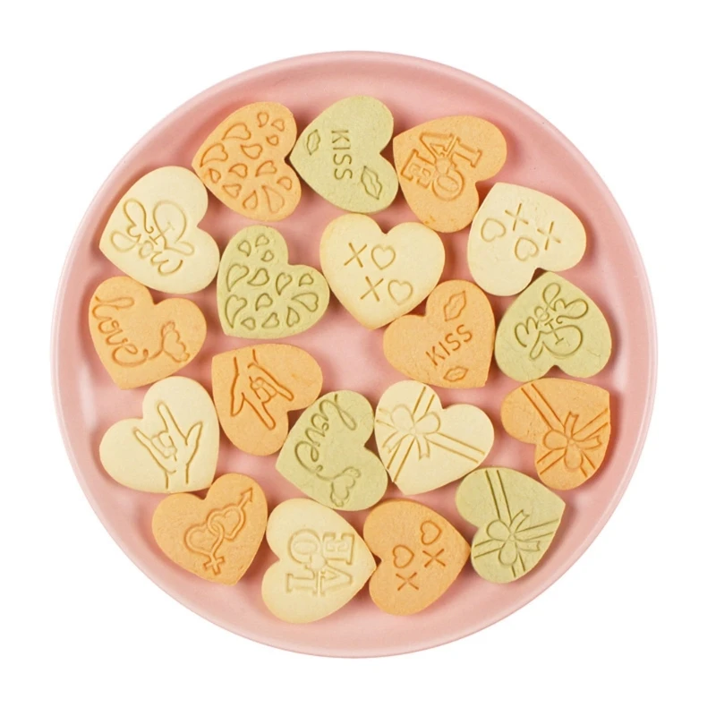 10 Pack Valentines Day Series Cookie Moulds Cookie Cutters Biscuit Stamps Biscuit Cutters Kitchen Baking Drop shipping