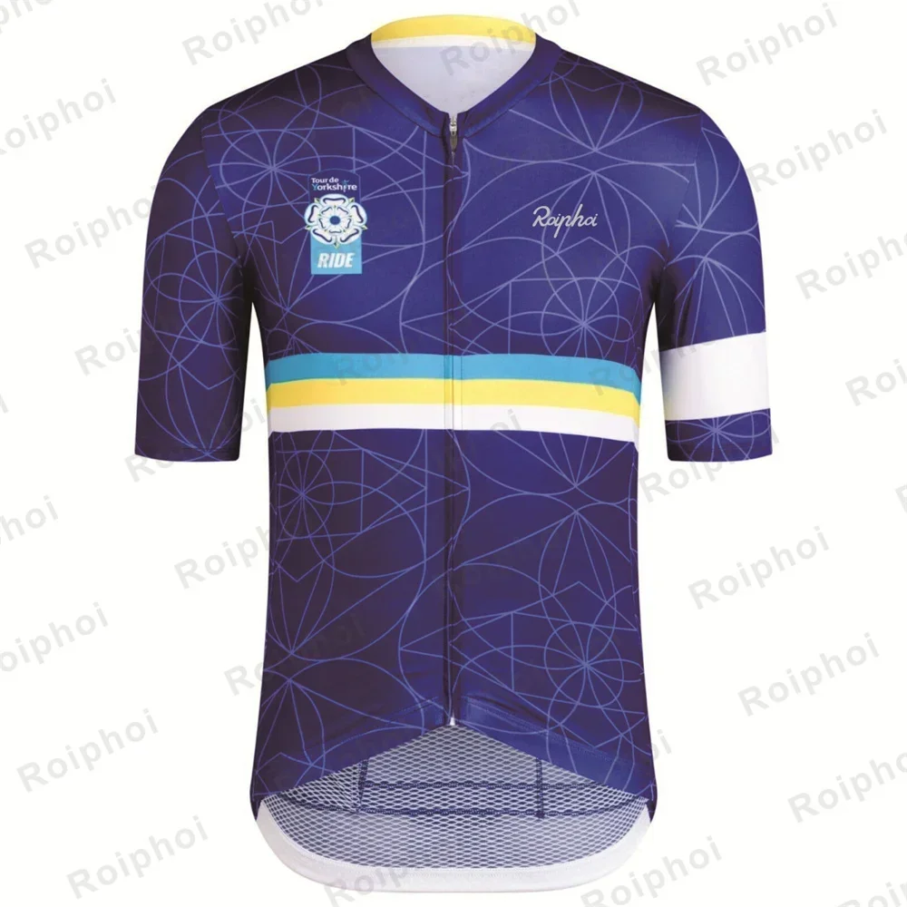 

2025 ROIPHOI New Men's PRO TEAM AERO JERSEY Cycling Mountain Bike Breathable Aerodynamic Race Biking Jersey Tops