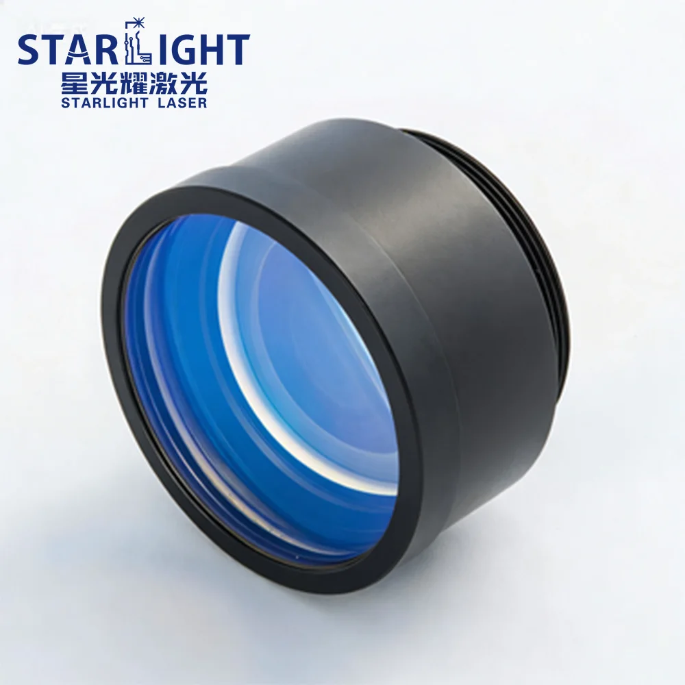 10mm Input M85x1 F-Theta Lens 300W F100-F900mm Fused Silica For Laser Marking Welding Cleaning  Custom