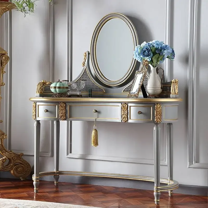 Funky Storage Dressing Table Mirror Modern Vanity Dressers Drawers Home Luxury Penteadeira Compact Vestidores Trendy Furniture