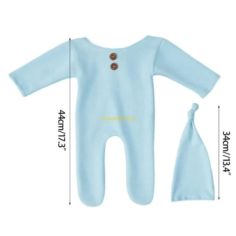 WXTD 2PCS/SET MATPANT PHOTERY PORPS для детского костюма Romper Hat Photo Prop Фото №6