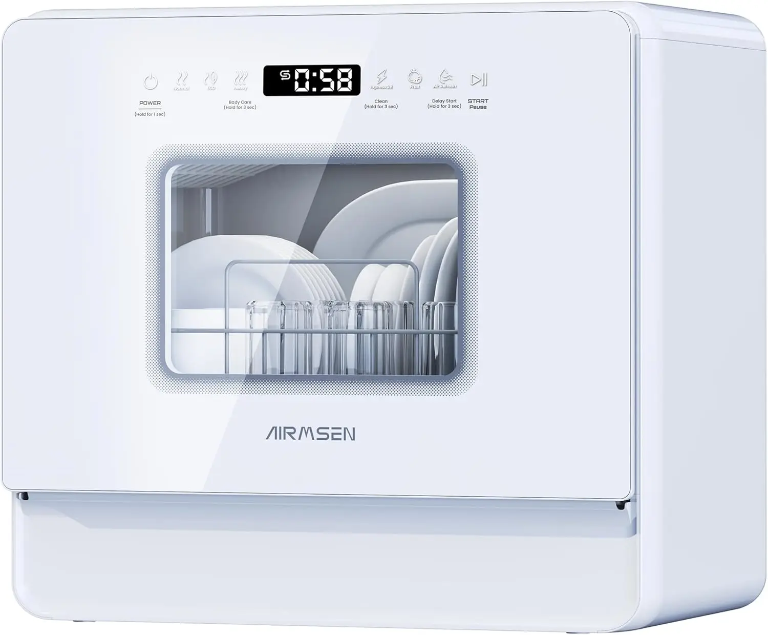 

Умная настольная посудомоечная машина, большая вместимость, не требует установки, энергоэффективная и высокопроизводительная, быстрая циклическая мойка.