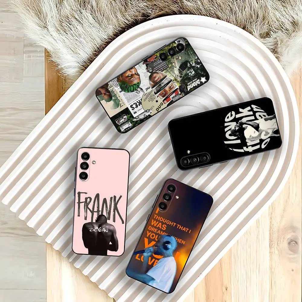

Cool F-Frank O-OCEAN Singer Phone Case For Samsung Galaxy A73,31,32,72,41,53,52,71,22,5G,Note,J7,8,9 Soft Black Cover