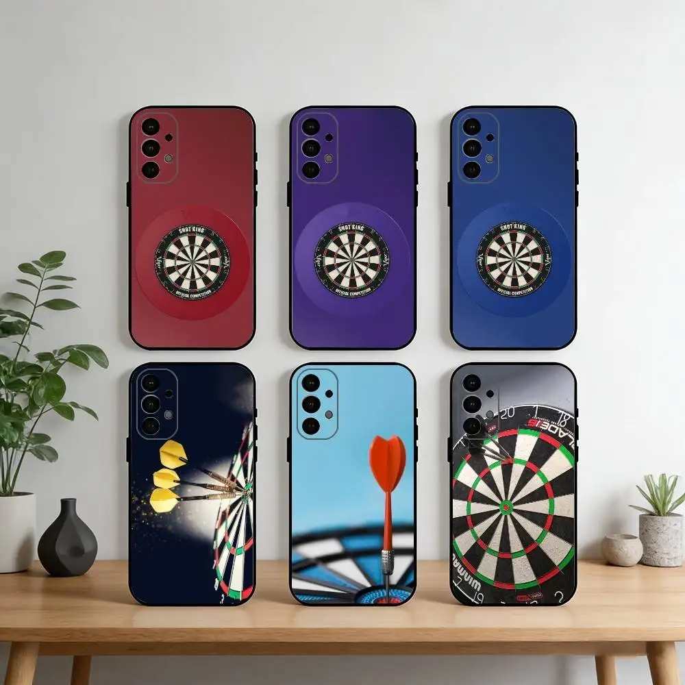 

D-Darts Phone Case For Samsung S25,S24,S21,S22,S23,S30,Ultra,S20,Plus,Fe,Note,10,9,5G Black Cover
