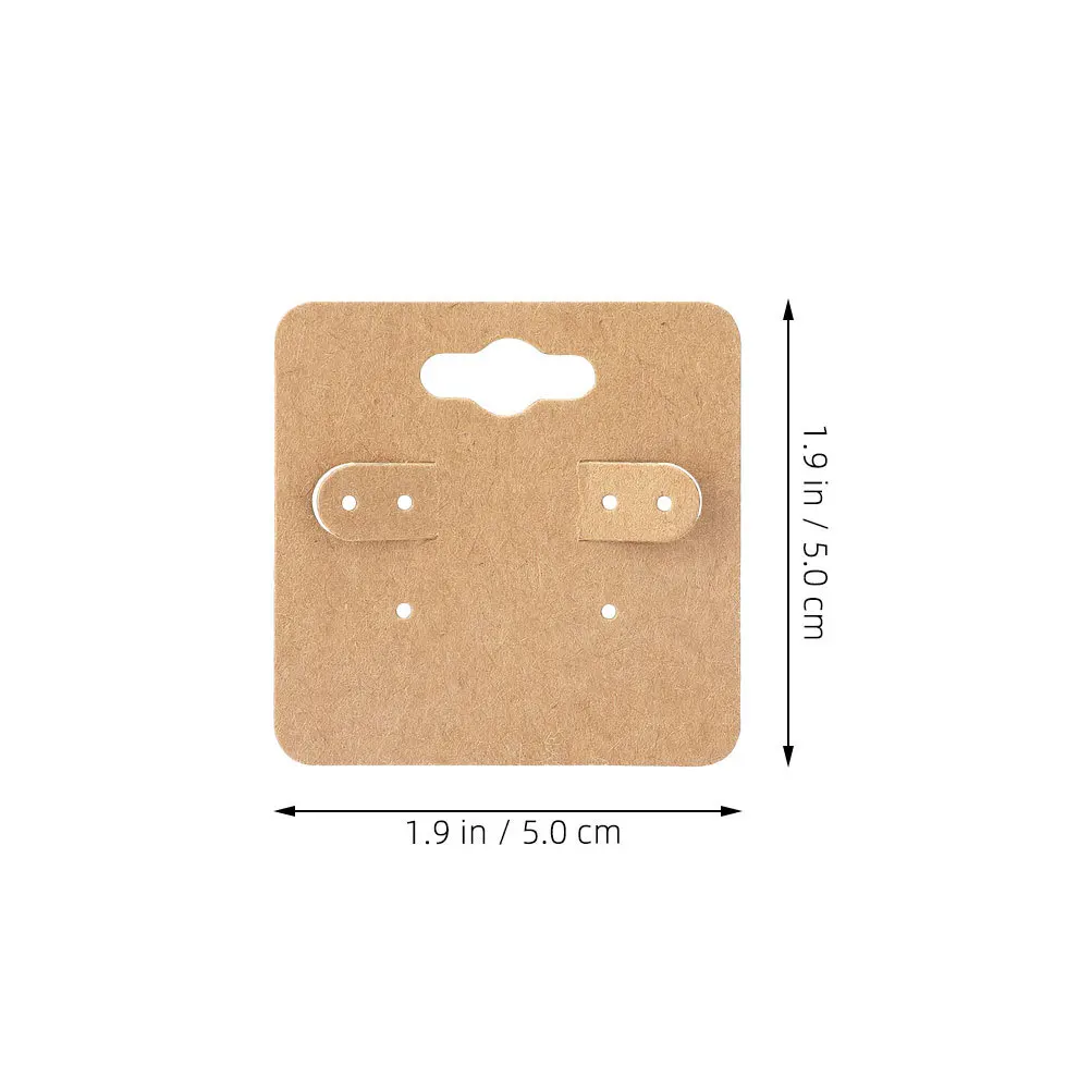 100 قطعة بطاقات عرض القرط كرتون التعبئة والتغليف ثقوب مثقوبة فارغة حامل مجوهرات التجزئة بيع بطاقات القرط بطاقة #6