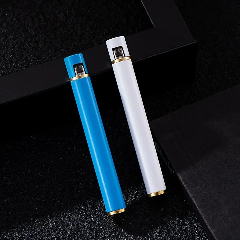 Mini Slim Fire Torch Lighter Portable Long Strip Refillable Butane Gas Lighter Windproof grinding wheel Ignition Men\'s Gadgets