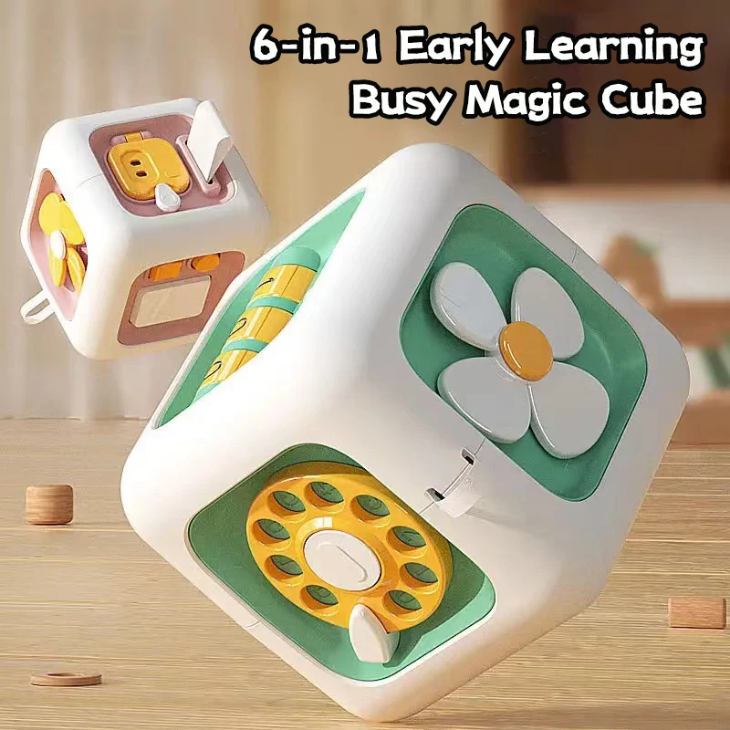 Montessori Sensory Development Game Toy Training Grasping Toys 1 2 3 Years Baby Practice Skills Drawer Cube Educational Toys