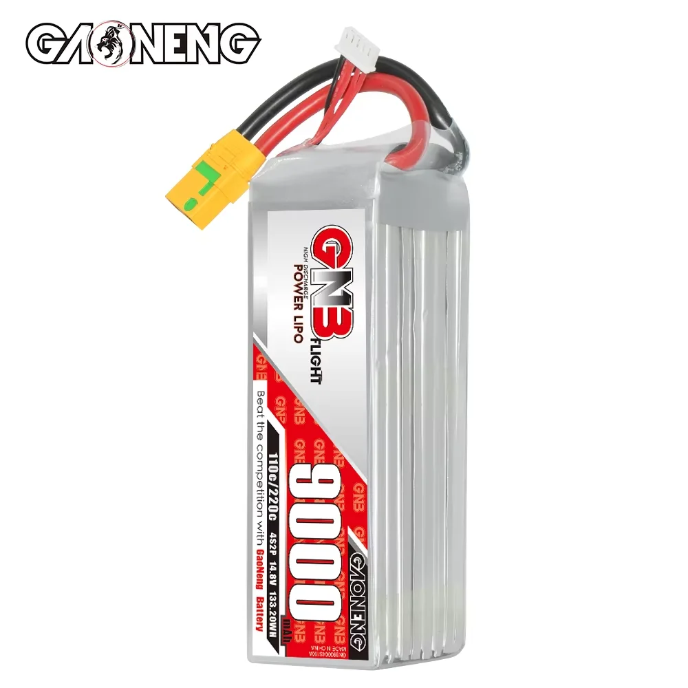 GAONENG GNB 9000mAh 4S 14.8V 110C‑220C XT90 Anti‑Spark RC LiPo Battery For RC Car Boat Drone RC Hobbies