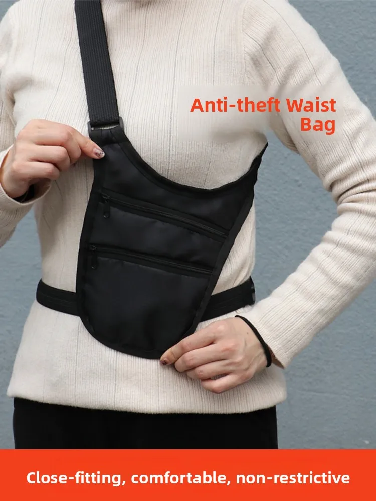 

Invisible Anti-Theft Ultra-Thin Sports Waist Bag for Traveling Abroad Passport Wallet Document Bag Travel ential