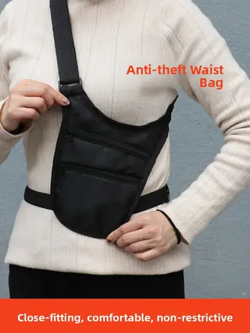 Invisible Anti-Theft Ultra-Thin Sports Waist Bag for Traveling Abroad Passport Wallet Document Bag Travel ential