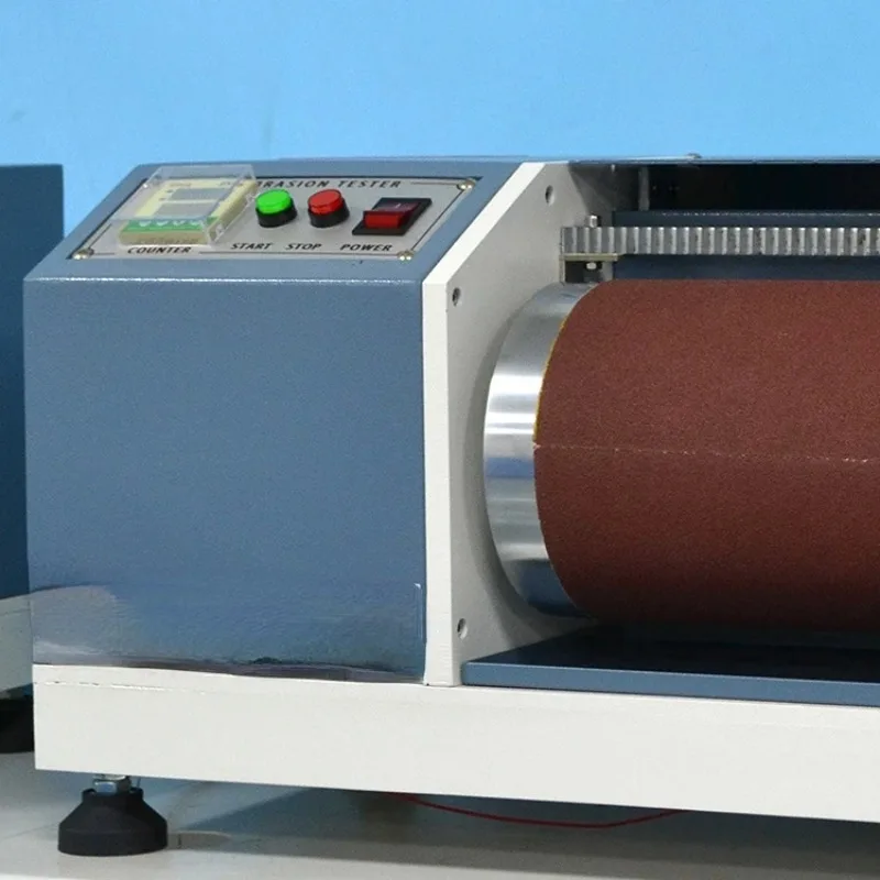Laboratory Wear Tester for Elastic Materials Rubber Tires Conveyor Belts Drive Belts Soles Synthetic Leather Wear Resistance Tes