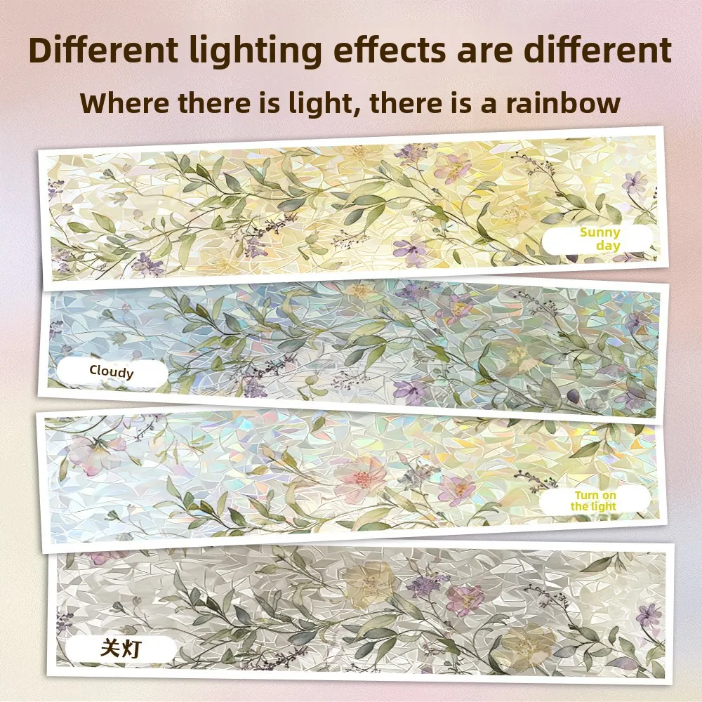 Window Stickers, Glass Stickers, Bedroom, Living Room, Kitchen, Bathroom Decorative Film, Anti-static Adhesive Film