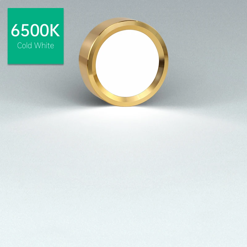 

Светодиодный потолочный светильник Gold Spot 10W 15W, накладной, тонкий, для гостиной и спальни, точечный светильник-плафон