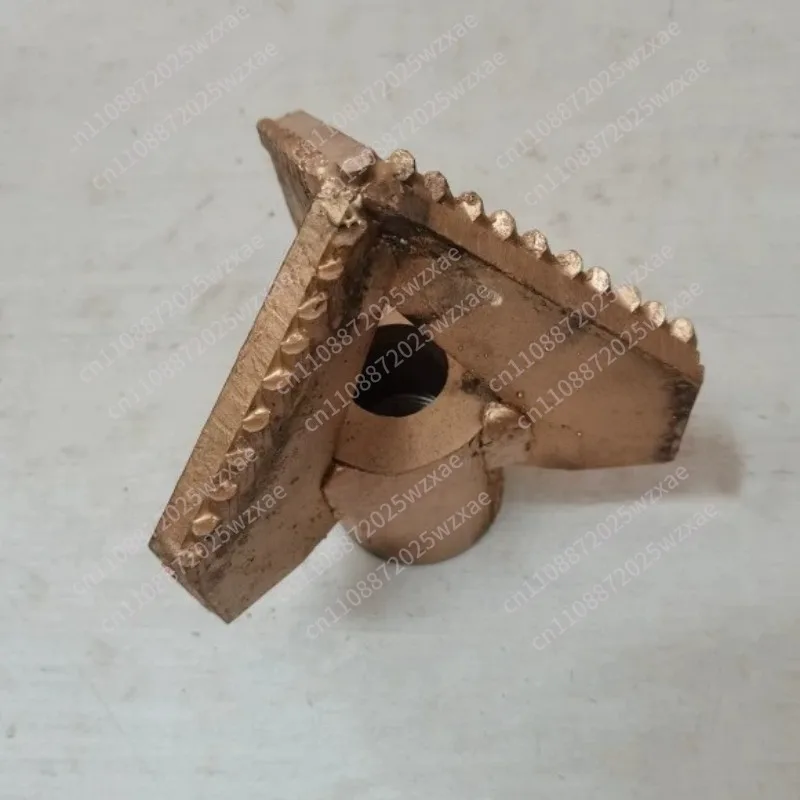 1 drilling tool, hard 3-wing broach, trefoil rock bit for geological exploration