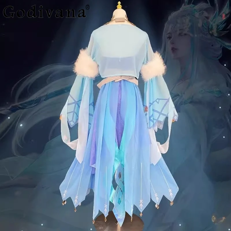 Uniforme da festival Cos Abbigliamento per ragazze High Street Flower Game Anime Giochi di ruolo Abiti Copricapo da donna Abiti di Halloween