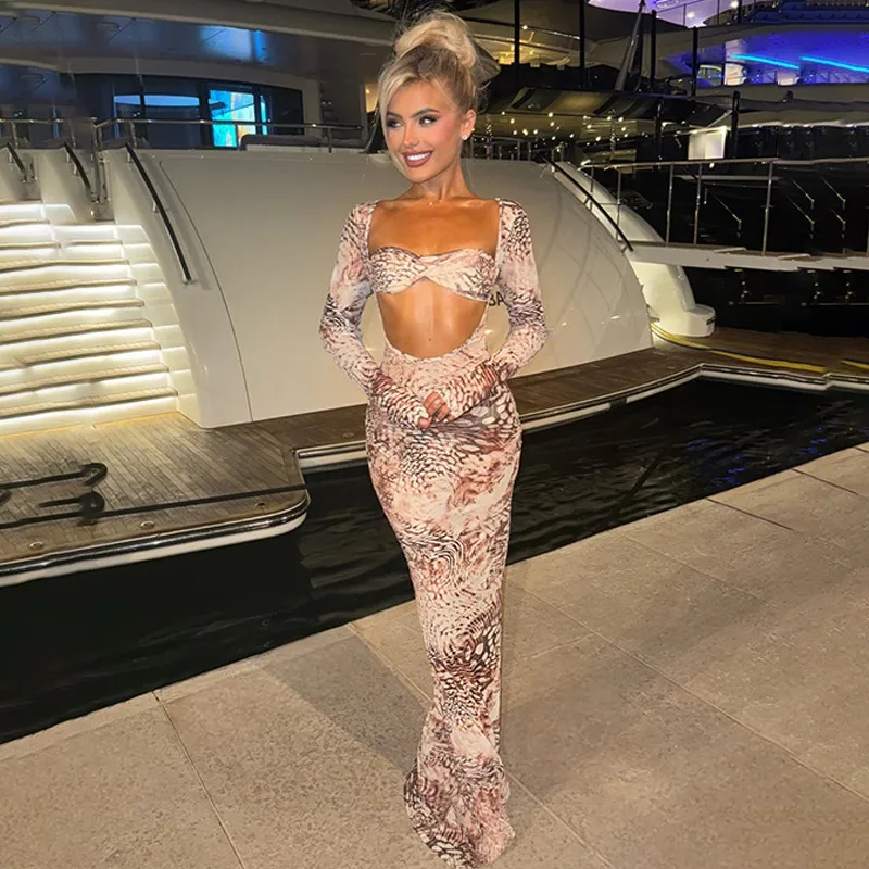 2025, Sommer, solides, durchsichtiges Urlaubs-Maxikleid für Damen, V-Ausschnitt, tief ausgeschnitten, volle Ärmel, schmal, lässig, Strand-Bikini-Vertuschungen