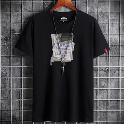 New Fashion Anime Clothing Harajuku Retro Manga Summer Oversized Goth Hip Hop Streetwear Vintaget Shirt for Men 2022  T-shirt