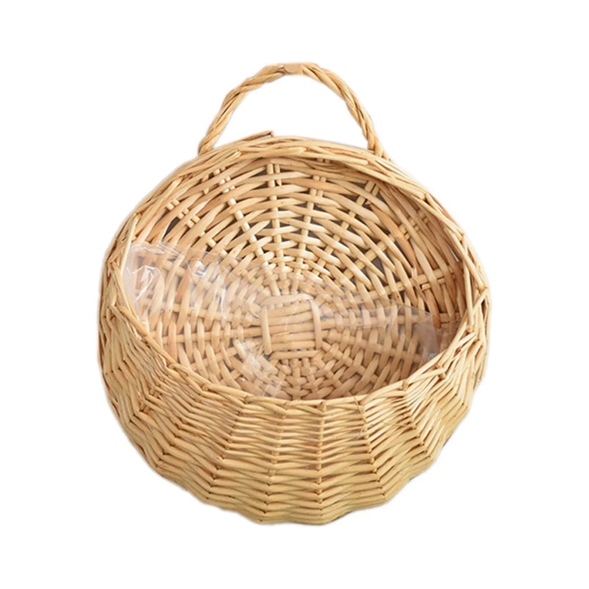 

A96Q-Ручная работа Цветочный горшок Настенный плетеный корзина из погремушки Садовый горшок для виноградных лоз Держатель для растений Садовые горшки Настенный горшок A