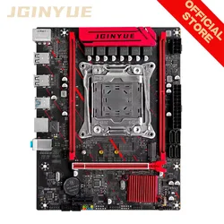 JGINYUE X99 Motherboard LGA 2011-3 Xeon E5 V3 V4 CPU DDR4 RAM Dual channel Memory 6-Phase Power Supply M.2 NVME/SATA X99M-H D4