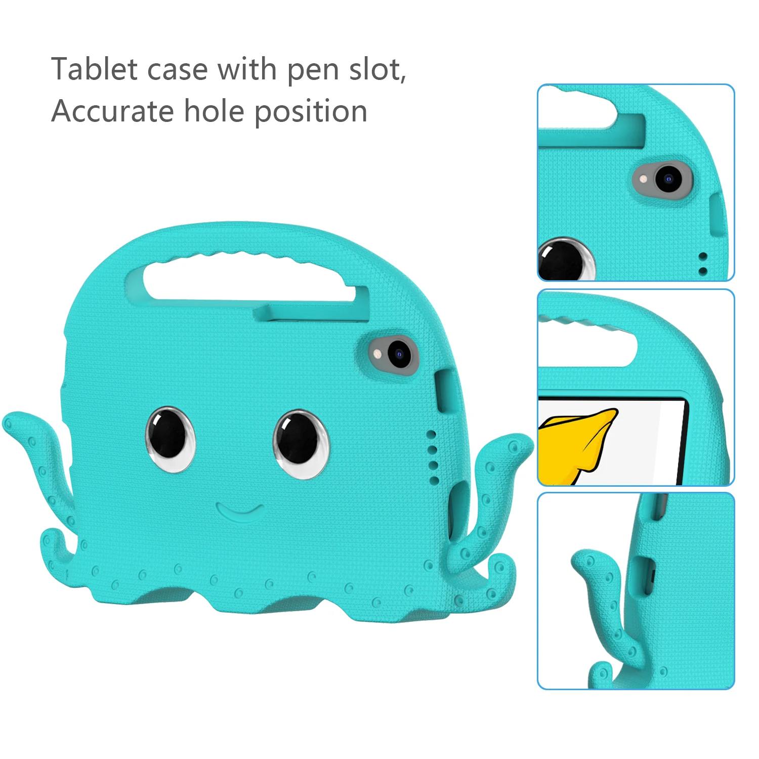 For TCL Tab 8 LE 9137W Tablet Case Kids Safe EVA Cartoon Handle Shockproof Stand Cover Shell For TCL Tab 8 Wifi 9132X 2023