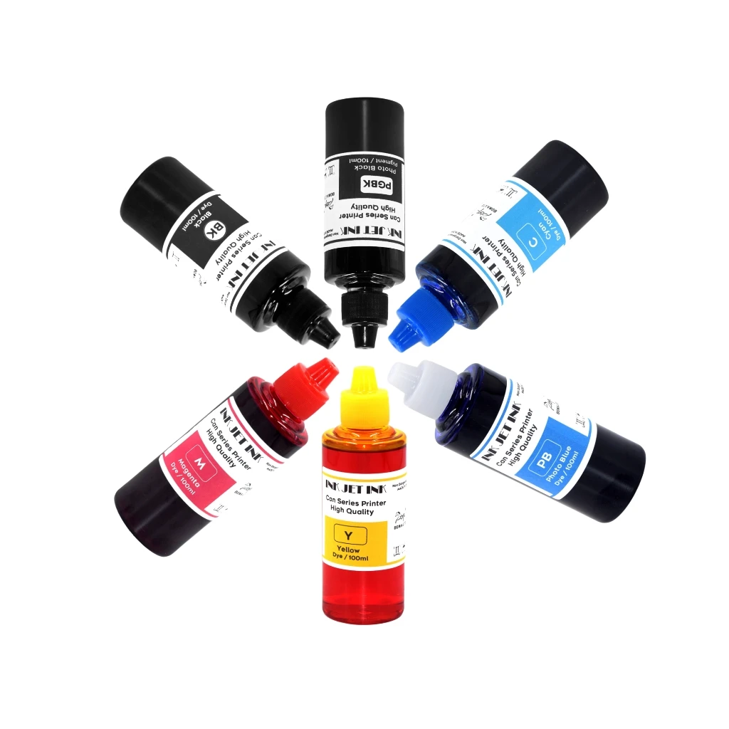 

1 шт. PGI-280 CLI-281 PGI-480 CLI-481 PGI-580 CLI-581 универсальные сменные пигментные чернила для Canon PIMA R7520 TR8520 TRS6120 TS8100