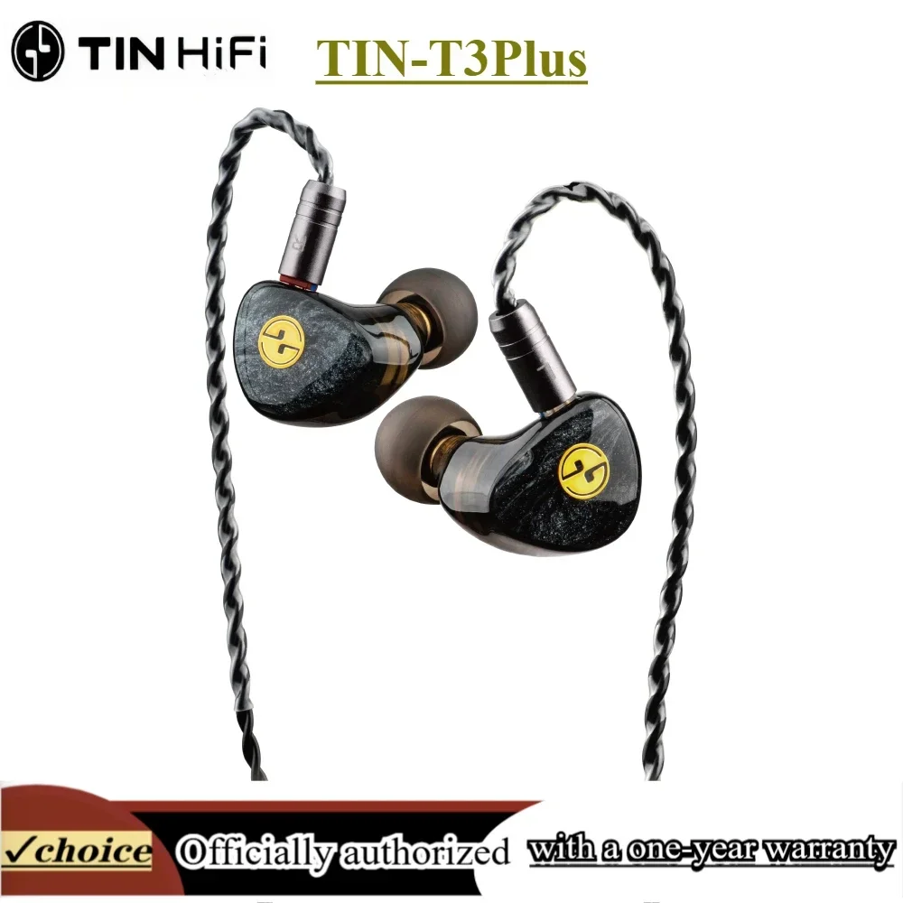 Tin T3PLUS In Ear Wired Earphones with Interchangeable Cables for High Sound Quality and HIFI Joyful Listening Rhythm Activation