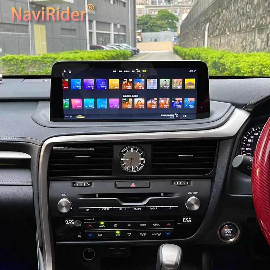 12.3 Inch Qualcomm Navi Screen GPS Car Video Player For Lexus Rx450h RX200t RX350 RX300 RX 450H 200t 350 300 Android 14 Carplay