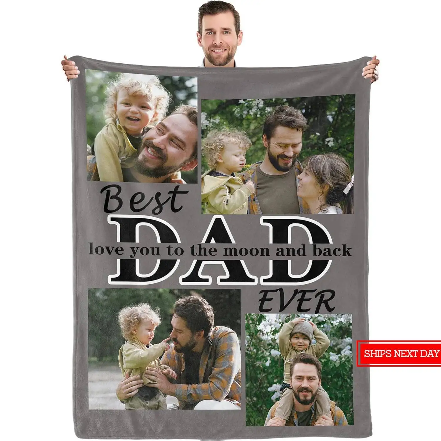 Customized blankets for Father's Day are best given as gifts with photos. For Father's Day and Christmas, give them to Dad