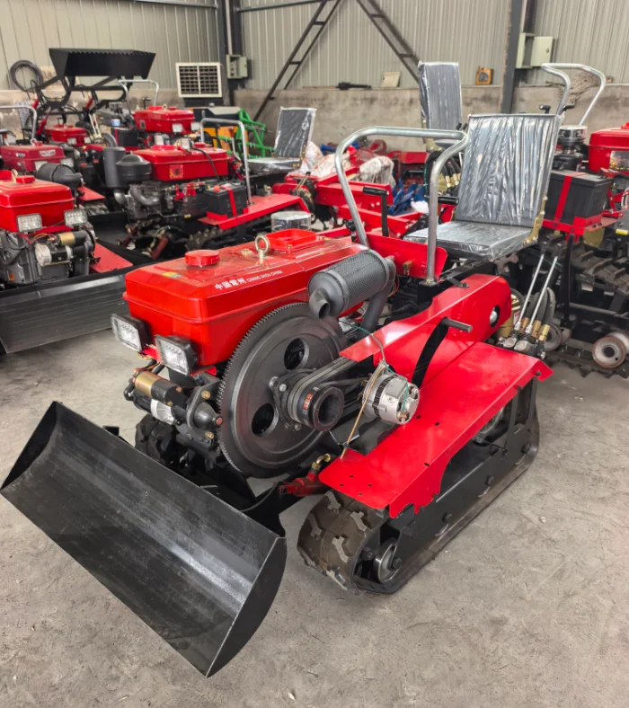 Brand New, High-quality 25hp Diesel-powered Rotary Tiller/tracked Agricultural Machinery for Sale At A Low Price.
