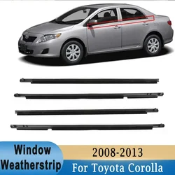 Car Front Rear Window Weatherstrip Rubber Trim Seal Belt Sealing Strips for Toyota Corolla 2008-2013 #7572012780 7572002210