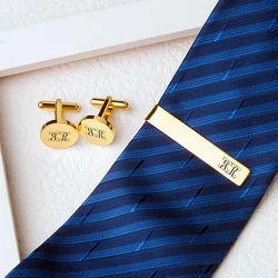 Dropshipping Personalized Customized DIY Logo Laser Tie Clips Metal Fashion Simple Clasp Practical Necktie Clasp Gifts For Men