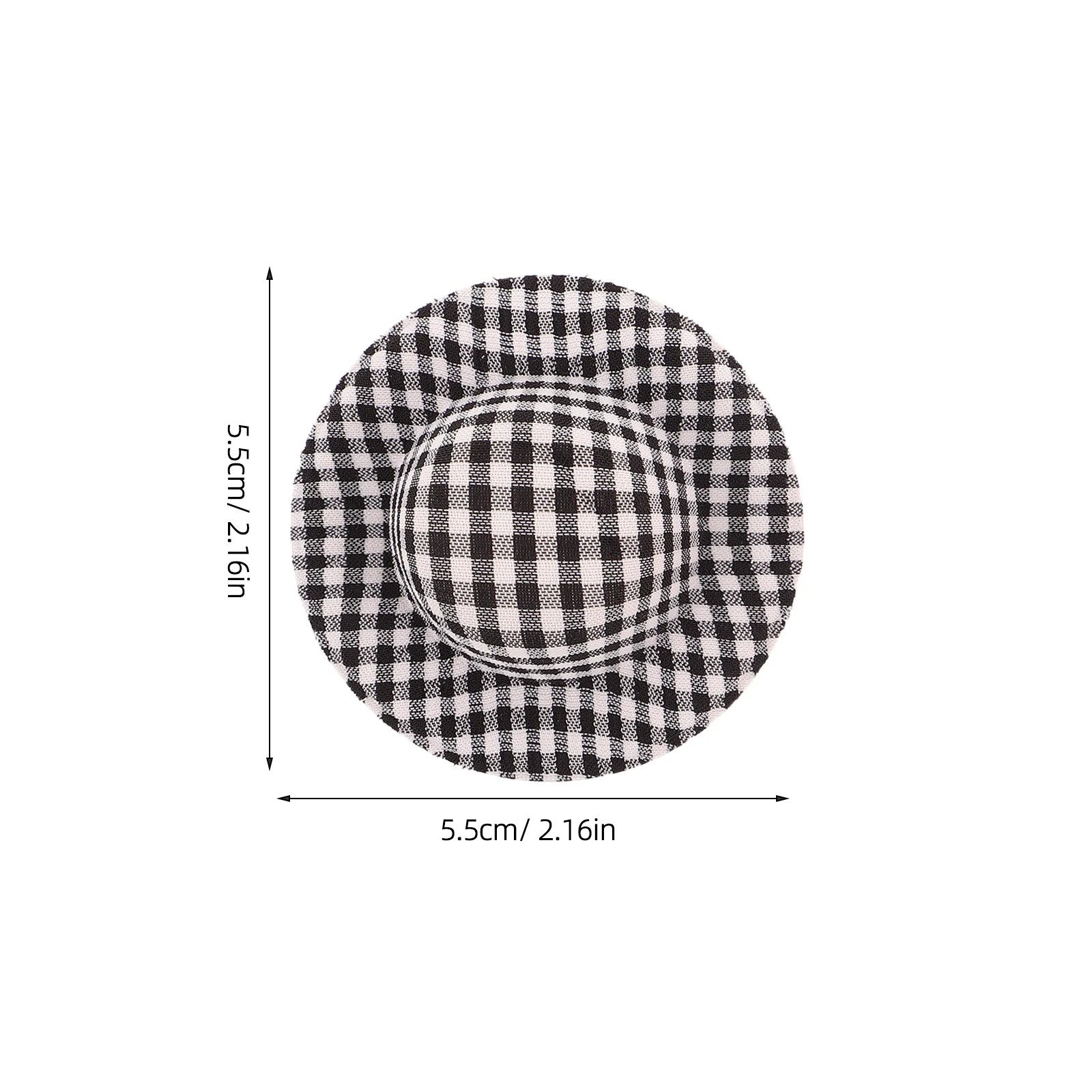 20 قطعة القبعات الصغيرة منقوشة ضوء النسيج مصغرة أفضل القبعات للحرف اليدوية الطرف الديكور دمية اكسسوارات الشعر الحلي