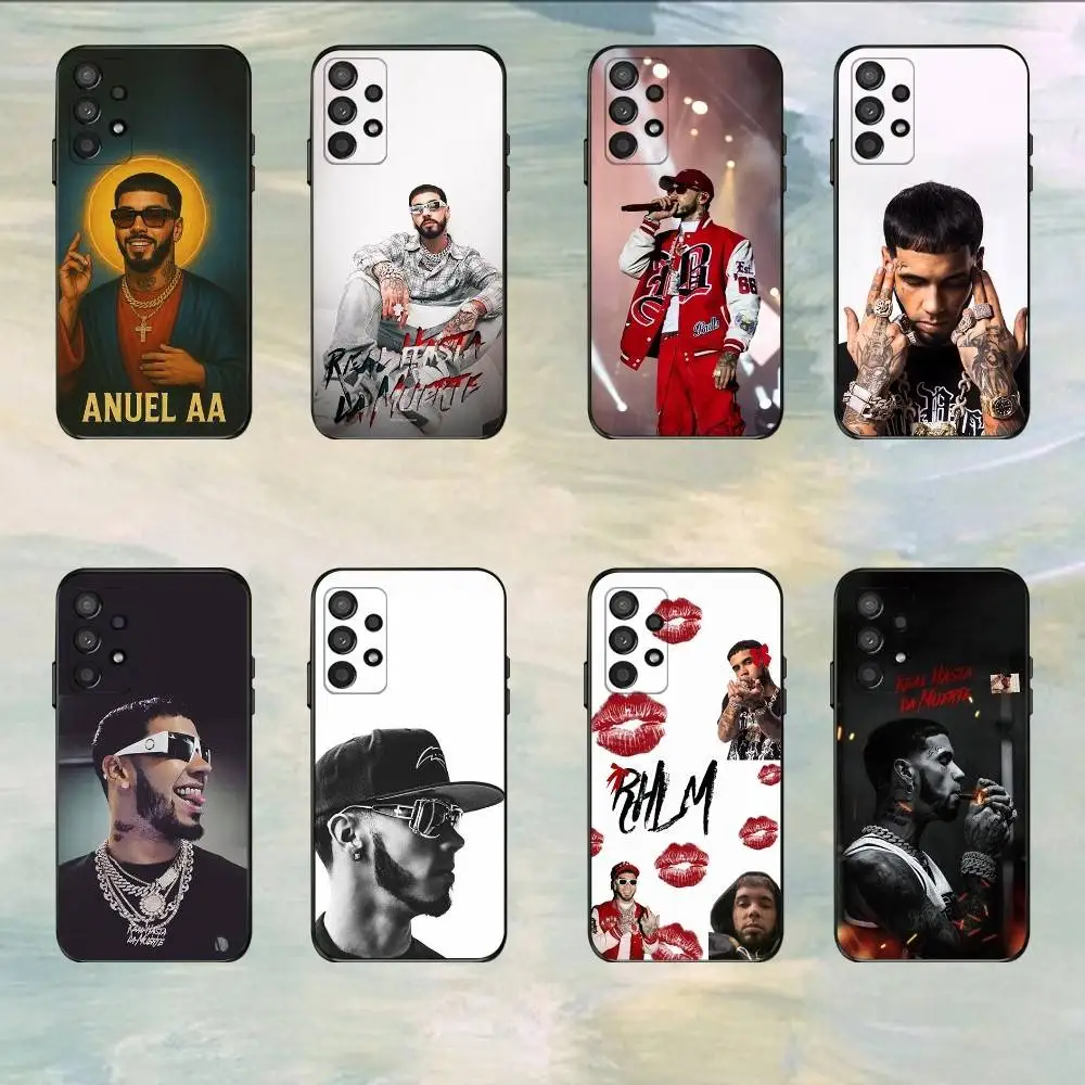 

A-Anuel A-AA Rapper Phone Case For Samsung S25,S24,S21,S22,S23,S30,Ultra,S20,Plus,Fe,Lite,5G Black Cover