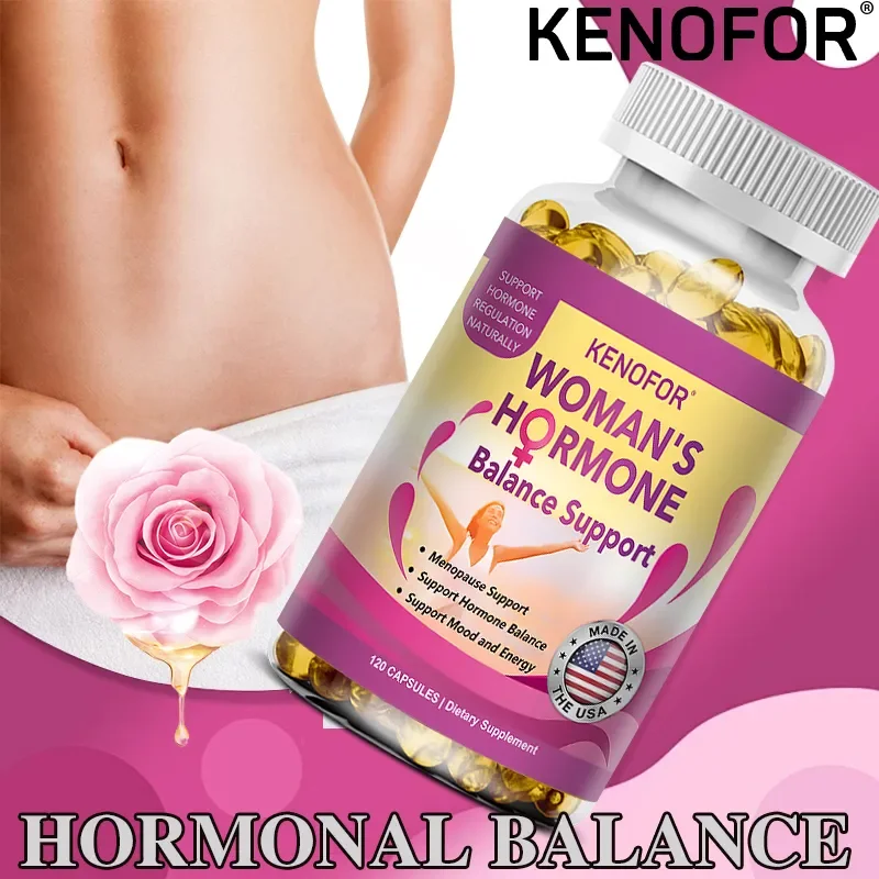 Female Hormone Balance – PMS Support Supplement for Women, Hormonal and Menopausal Relief, Mood Support, Bloating Relief, PMDD