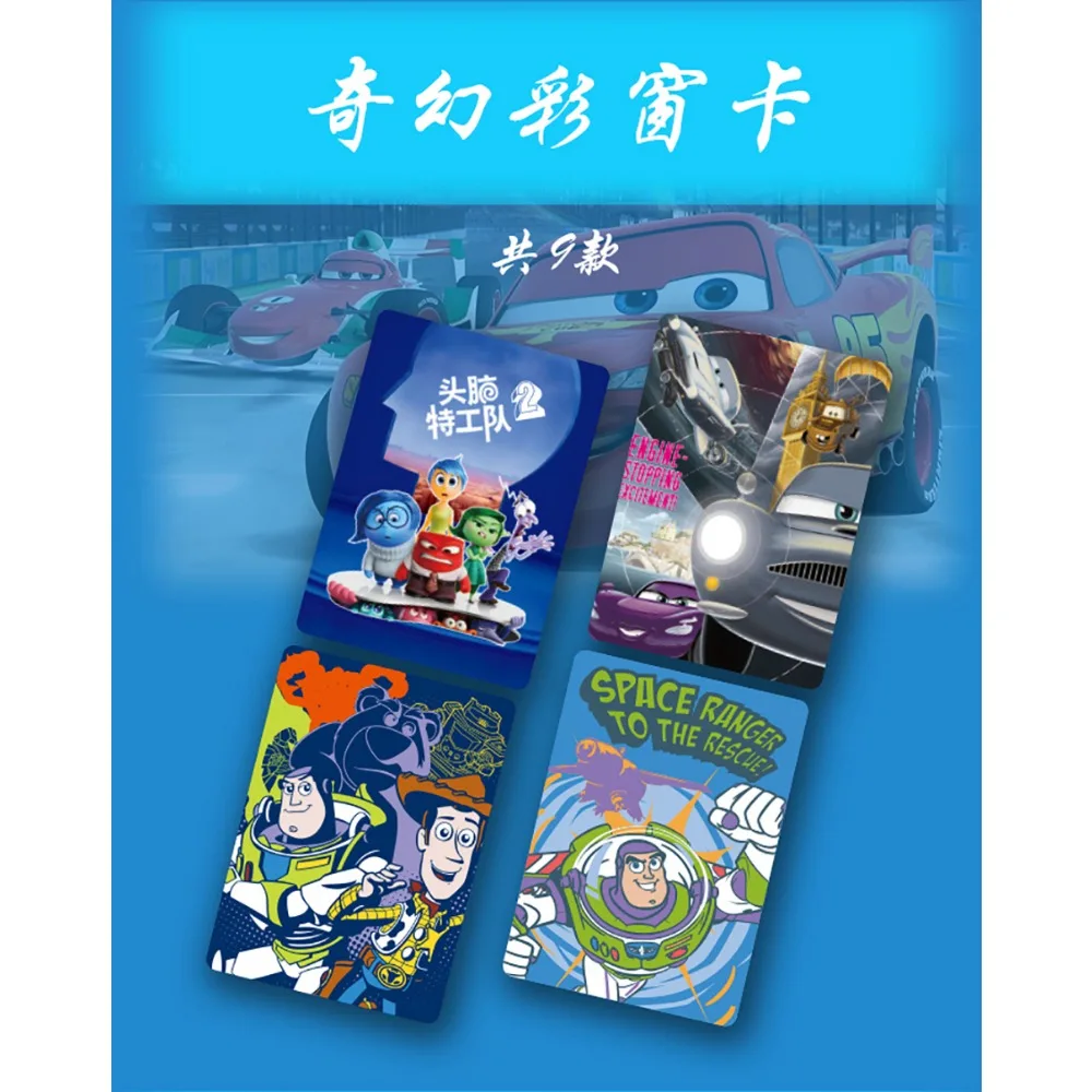 Collection de cartes de la série Anime Story pour enfants, cadre de gel du temps brillant, Disney Animation, Helen, Parr, Nemo, Buzz Lightyear, cadeaux