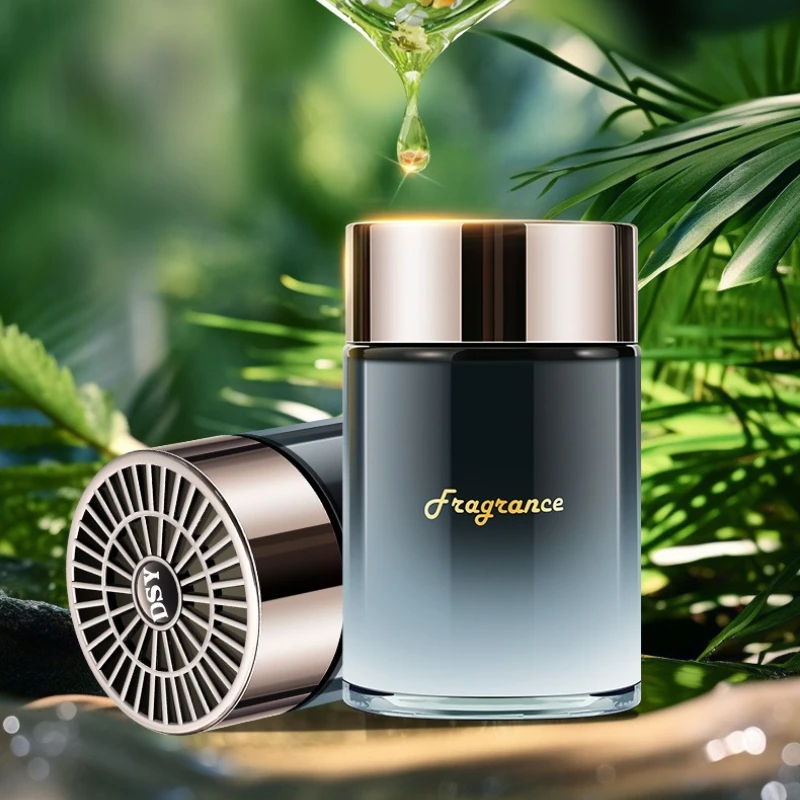 Car mounted solid air freshener has a long-lasting and unique high-end fragrance, indoor deodorizing air purification freshener