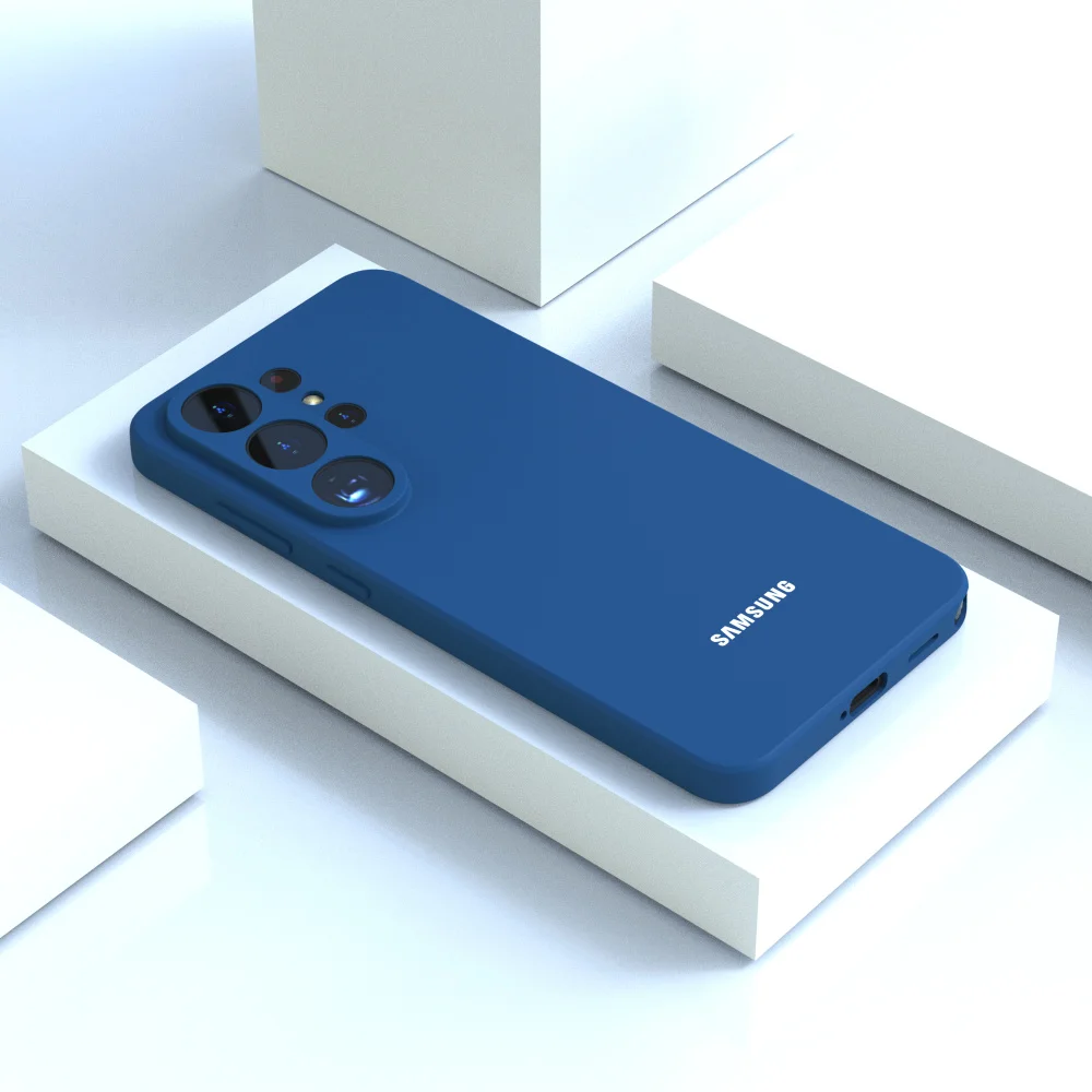 Für Samsung Galaxy S26 Ultra S25 FE S24 Plus S23 Ultra Hülle S26 S25 S24 S23 S22 S21 Flüssiges Silikon Handy-Rückseiten-Cover