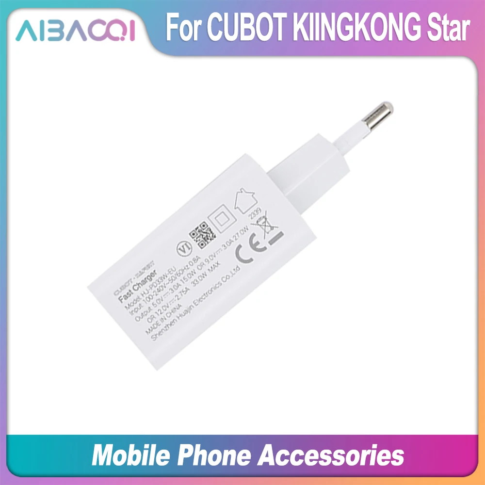 AiBaoQi Original GaN Fast Charger For Cubot KINGKONG Star EU Plug Travel 12V2.75A TPYE-C USB Cable Data Line - náhled 3