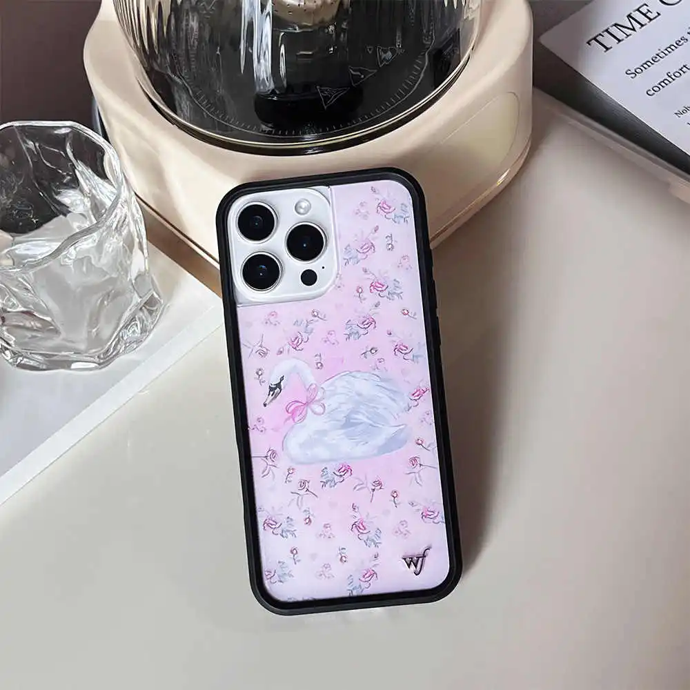 Wildflower 3D Cute dog Phone Case for iPhone 16 15 14 13 12 Pro Max Plus 16pro 15pro WF zoon girl Cartoon Cover geometry