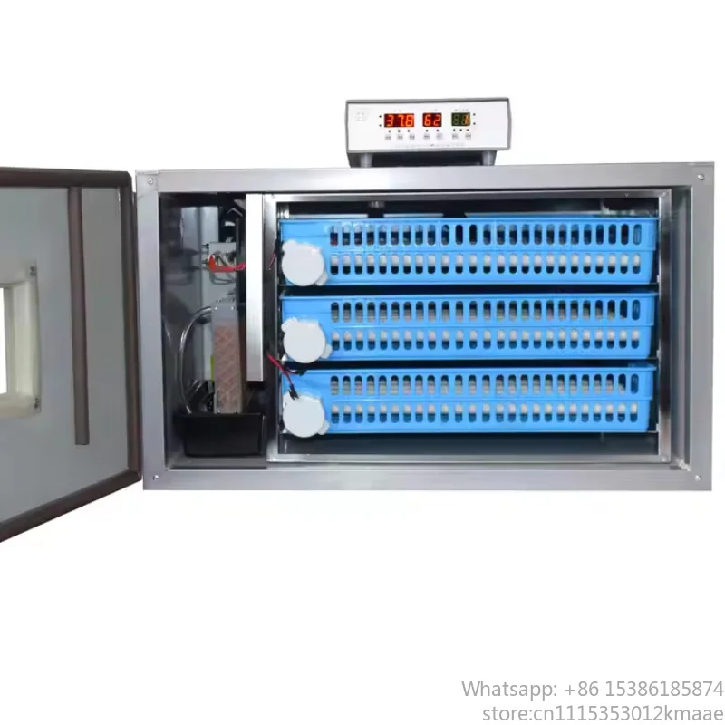 Vequyn Dual Power Automatic Egg Incubator for Poultry – 100/200/300 Chicken Eggs, Adjustable Roller Tray