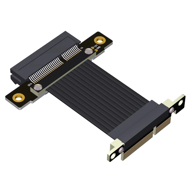 Przedłużacz PCI-E X4 do X4 PCI Express Riser Extender Adapter Converter Obsługa kart sieciowych SSD USB Card-AT93